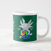 Urlaub Axolotl mit Friedenszeichen Tasse (Rechts)