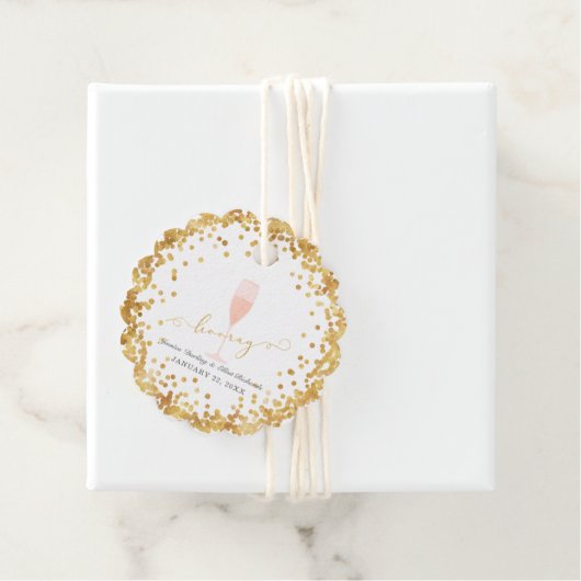 Urlaub! Bachelorette Verlobung Brunch Geschenkanhänger (Beispiel)