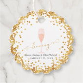 Urlaub! Bachelorette Verlobung Brunch Geschenkanhänger (Vorderseite)