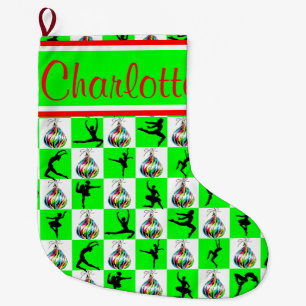 URLAUB BALLERINA PERSONALISIERTE CHRISTMAS STRUMPF GROßER WEIHNACHTSSTRUMPF