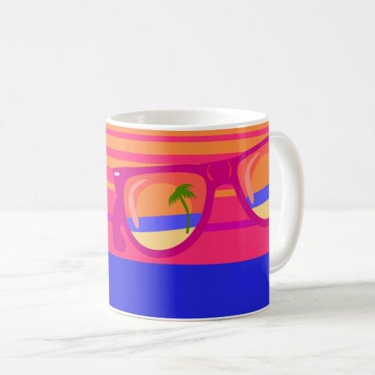 Urlaub Beachy Shades Kaffeetasse (VorderseiteRechts)