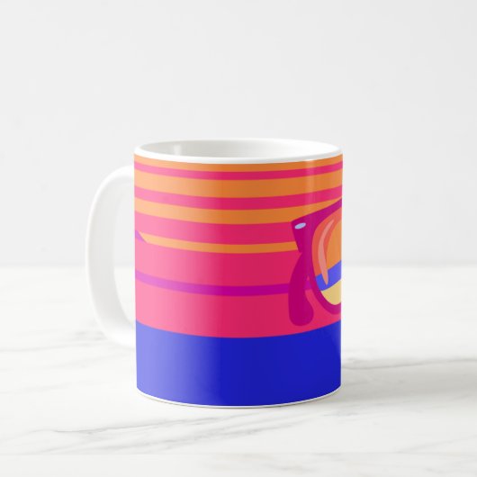 Urlaub Beachy Shades Kaffeetasse (Vorderseite Links)