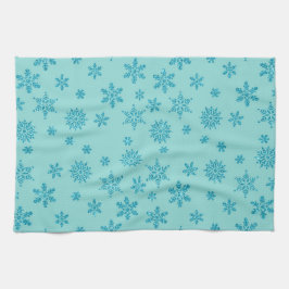 URLAUB BLAUE GLITZER SEHEN FERIENWOHNUNG SCHNEELAK GESCHIRRTUCH