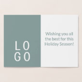 URLAUB BUSINESS GREETING LOGO SAGE GREEN FOLIENKARTE (Innenseite)