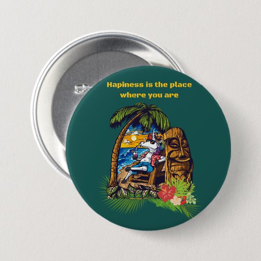 Urlaub Button (Vorne & Hinten)