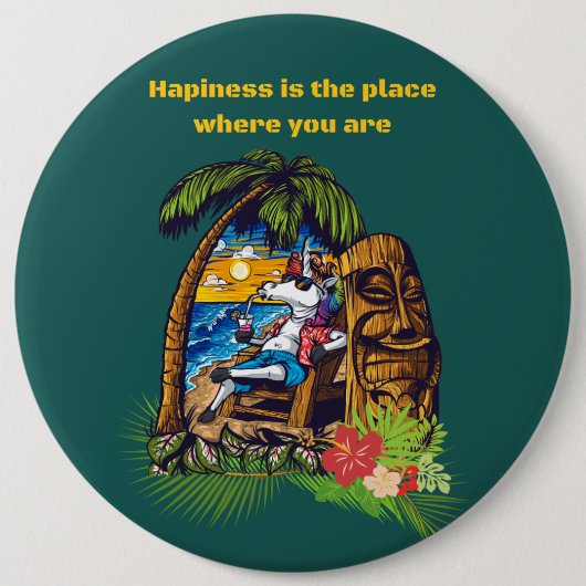 Urlaub Button (Vorderseite)