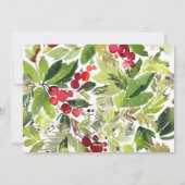 URLAUB CHEER FEIERTAGSKARTE (Rückseite)