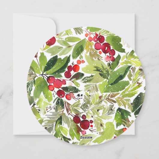 URLAUB CHEER FEIERTAGSKARTE (Rückseite)