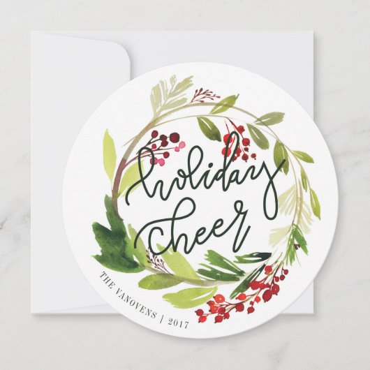 URLAUB CHEER FEIERTAGSKARTE (Vorderseite)