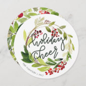 URLAUB CHEER FEIERTAGSKARTE (Vorne/Hinten)