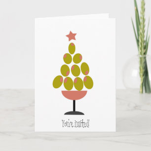 Urlaub 'CHEERS'! Olivenbaumdesign Feiertagskarte