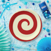 URLAUB CHRISTMAS CANDY SWIRL PAPIERPLATTE PAPPTELLER (Party)