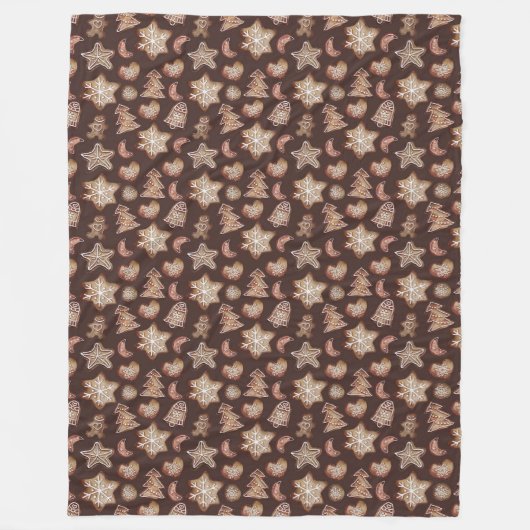 URLAUB CHRISTMAS COOKIES FLEECEDECKE (Vorderseite)