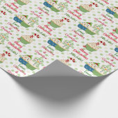 Urlaub Cupcake Personalisierte Kinder Geschenkpapier (Ecke)