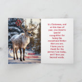 URLAUB-DEER-VATER-CHRISTMAS-KARTE DANKESKARTE (Innenseite)