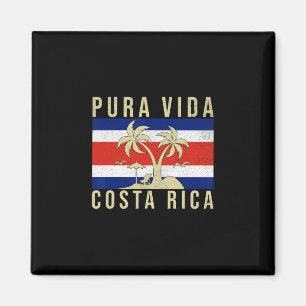 Urlaub der alten Familie Costa Rica Flagge Pura Vi Magnet