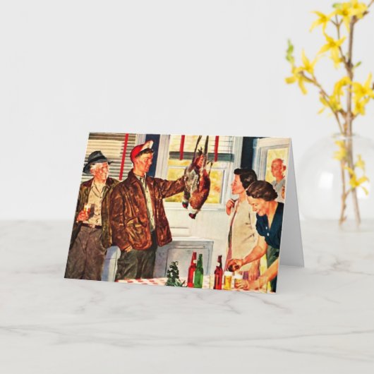 Urlaub der Jäger Karte (Gelbe Blume)