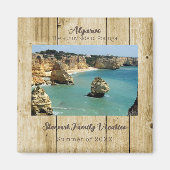 Urlaub der Strandfamilie an der Algarve in Portuga Magnet (Vorne)