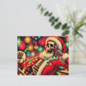 Urlaub des Weihnachtsmanns Postkarte (Stehend Vorderseite)