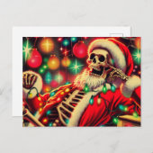 Urlaub des Weihnachtsmanns Postkarte (Vorne/Hinten)