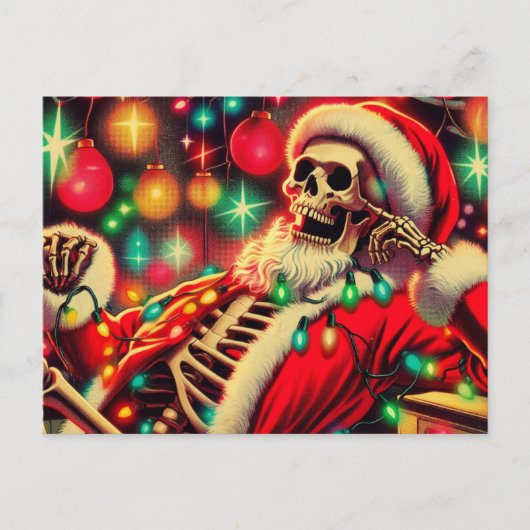 Urlaub des Weihnachtsmanns Postkarte (Vorderseite)