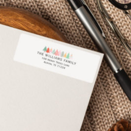 Urlaub Doodled Weihnachtsbaumen in Pastellfarben