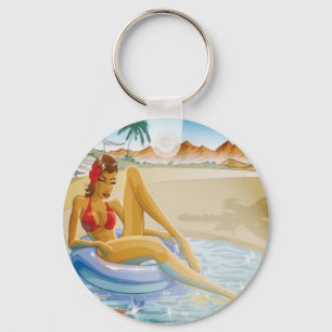 Urlaub Entspannung Schlüsselkette Schlüsselanhänger