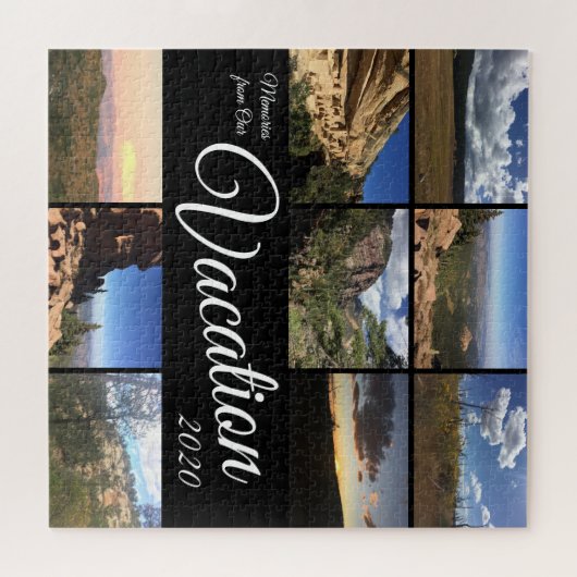 Urlaub Erinnerungen Foto Geschenk Custom Puzzle (Horizontal)