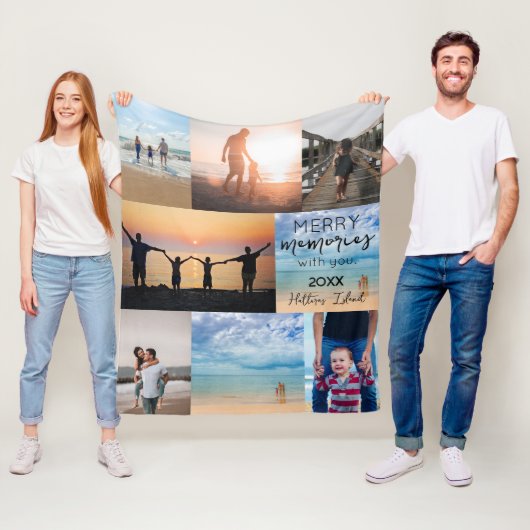 Urlaub Erinnerungen Weihnachtsgeschenk Fleecedecke (Beispiel)