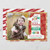 Urlaub Erster Geburtstag Einladung, Weihnachten Einladung (Vorne/Hinten)