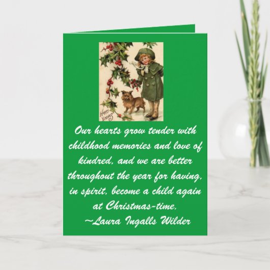 Urlaub Feiertagskarte (Vorderseite)