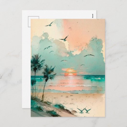 Urlaub Feiertagspostkarte (Vorne/Hinten)