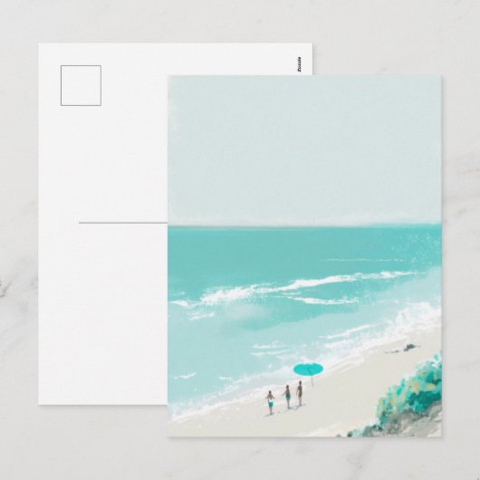 Urlaub Feiertagspostkarte (Vorne/Hinten)