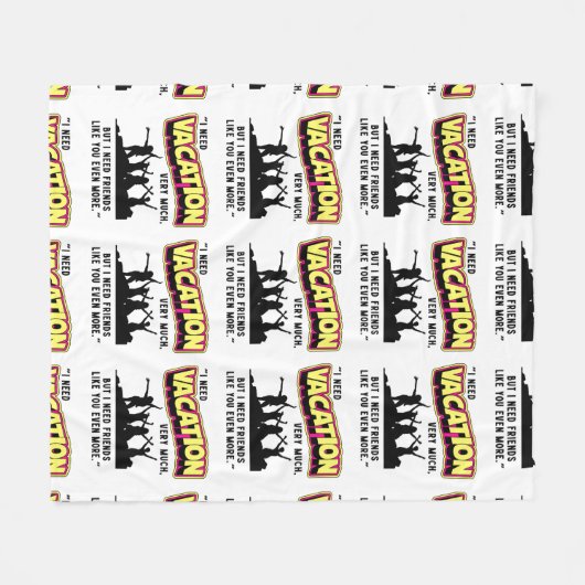 URLAUB FLEECEDECKE (Vorderseite (Horizontal))