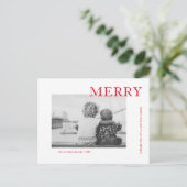 URLAUB FOTO CHRISTMAS | Frohe Weihnachten Postkarte (Stehend Vorderseite)