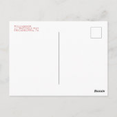 URLAUB FOTO CHRISTMAS | Merry Red Kariert Postkarte (Rückseite)