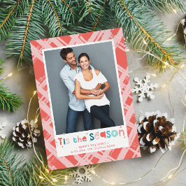 URLAUB FOTO fröhliche Farben in der Saison Feiertagskarte