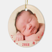 URLAUB FOTO ORNAMENT Hand Freude rot (Links)