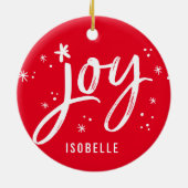 URLAUB FOTO ORNAMENT Hand Freude rot (Hinten)