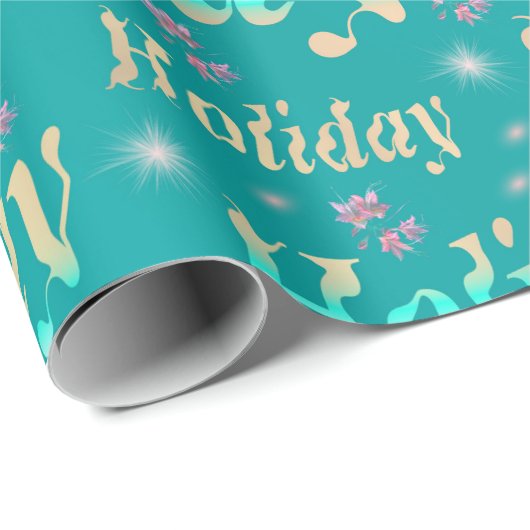 Urlaub, Freizeit, glänzend, Metall, Schrift, Gold, Geschenkpapier (Rolleneckpunkt)