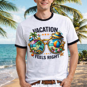 Urlaub Fühlt Sich Richtig Ringer T-Shirt USA