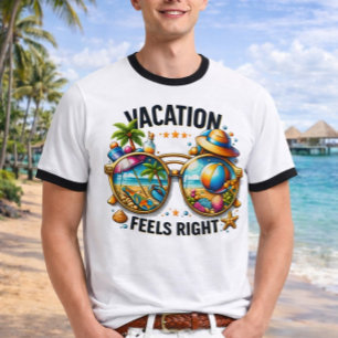 Urlaub Fühlt Sich Richtig Ringer T-Shirt USA