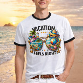 Urlaub Fühlt Sich Richtig Ringer T-Shirt USA
