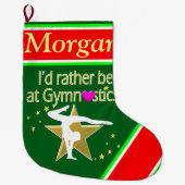 URLAUB FUN PERSONALISIERT GYMNASTICS STRUMPF GROßER WEIHNACHTSSTRUMPF (Vorderseite)