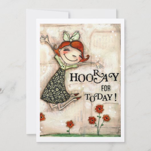 Urlaub für heute! - Kunstausweis Einladung (Vorderseite)