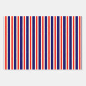 Urlaub für Rot Weiß und Blau Geschenkpapier Set (Vorderseite)