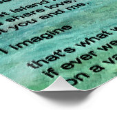 Urlaub für zwei Gedichte Poster (Ecke)