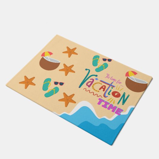 Urlaub Fußmatte (Schrägansicht)