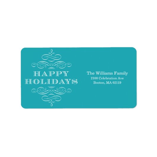 URLAUB GEBLÜHT | URLAUB-KENNZEICHEN ADRESSAUFKLEBER (Vorne)