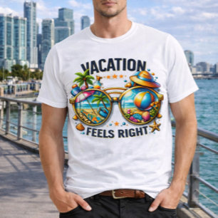 Urlaub Gefühlt Richtig Herren Basic T-Shirt USA